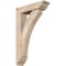 Ekena Millwork Thorton Traditional Smooth Bracket w/ Offset Brace, Douglas Fir, 5 1/2"W x 20"D x 32"H BKT0604X20X32THR01SDF - alternate 1